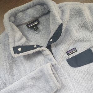 PATAGONIA Kids Re-Tool Snap-T Polartec Fleece Pullover Sz XXL 16-18 Blue/Purple